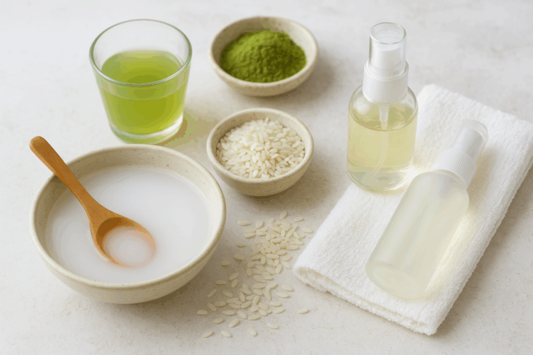 DIY Natural Toners: Rice Water, Green Tea, and More